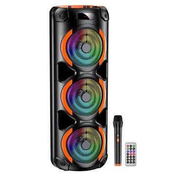 40W, 3*8” Woofer, Portable Speaker, BT, USB/SD