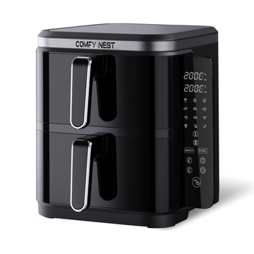 11Ltr, Double Basket Air Fryer, 2800W, Comfy Nest